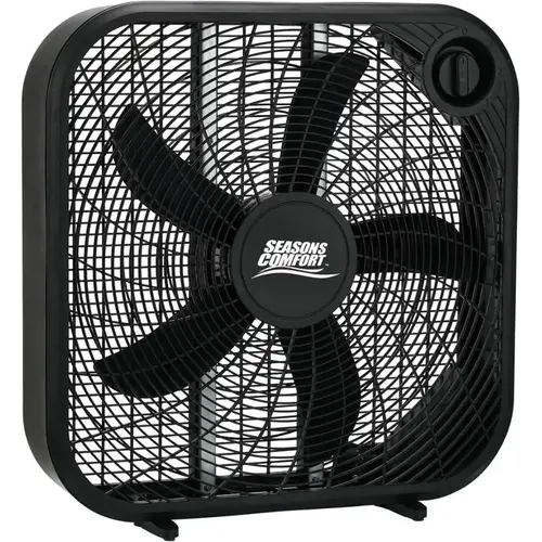 20-inch 3-Speed Box Fan, Black 20-inch 3-Speed Box Fan, Black