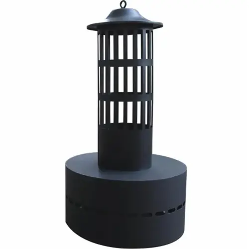 Flame Tower Wood-Burning Fire Pit, 27 Inch, Black Flame Tower Wood-Burning Fire Pit, 27 Inch, Black