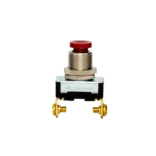 PUSHBUTTON PUSH- OFF SPST- RED BUTTON PUSHBUTTON PUSH- OFF SPST- RED BUTTON