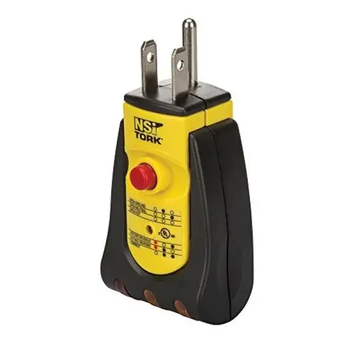 RECEPTACLE ANALYZER W/GFCI RECEPTACLE ANALYZER W/GFCI