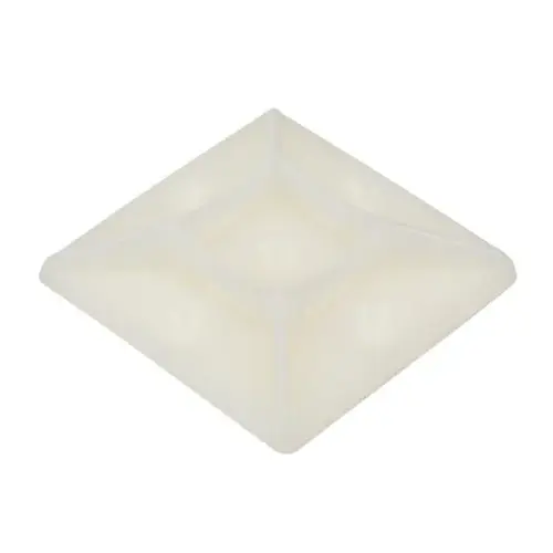 Adhesive Cable Tie Mount, 0.75" x 0.75", Natural, Box of 100 Adhesive Cable Tie Mount, 0.75" x 0.75", Natural, Box of 100