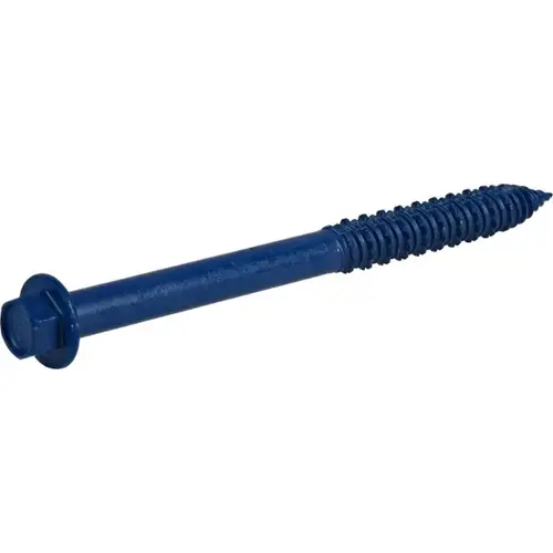 Power Pro Hex Washer Head Concrete Screw, 5/16" x 3-3/4", Blue Coated Power Pro Hex Washer Head Concrete Screw, 5/16" x 3-3/4", Blue Coated