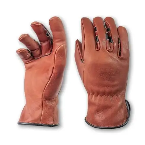 Regular Duty Brown Leather Buffalohide Driver Gloves D451 - XL Regular Duty Brown Leather Buffalohide Driver Gloves D451 - XL