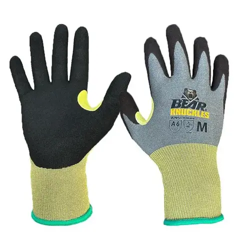 Switchblade - ANSI Cut A6 Glove with Sandy Nitrile Dip - L Switchblade - ANSI Cut A6 Glove with Sandy Nitrile Dip - L