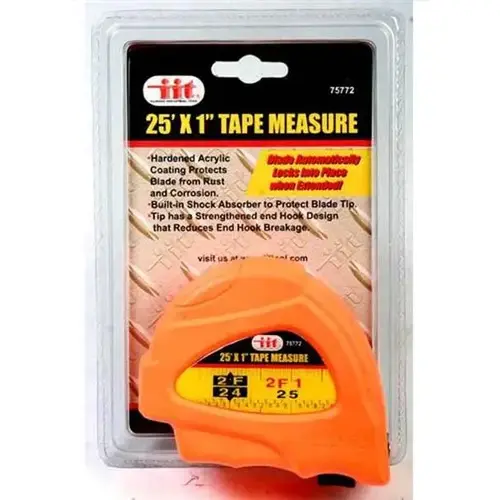 Auto-Lock Tape Measure, 25 ft x 1 inch Auto-Lock Tape Measure, 25 ft x 1 inch