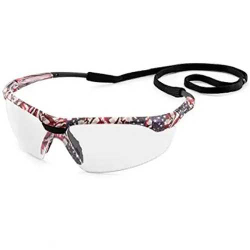 Conqueror Safety Glasses, Clear fX3 Anti-Fog Lens, Old Glory Camo Frame Conqueror Safety Glasses, Clear fX3 Anti-Fog Lens, Old Glory Camo Frame