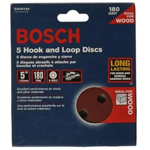 DISC SAND 5IN 180G 5PK DISC SAND 5IN 180G 5PK
