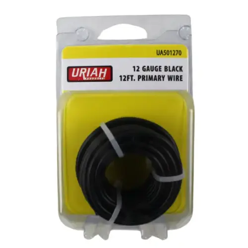 Automotive Primary Wire, 12-Gauge, 12-Foot, Black Automotive Primary Wire, 12-Gauge, 12-Foot, Black