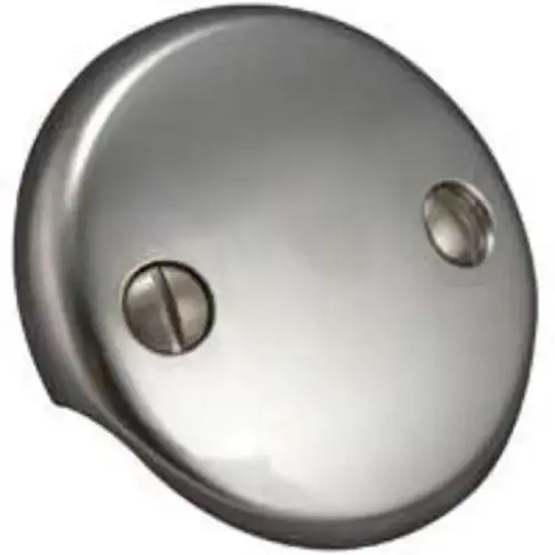 Tub Overflow Face Plate, 2-Hole, Brushed Nickel Tub Overflow Face Plate, 2-Hole, Brushed Nickel