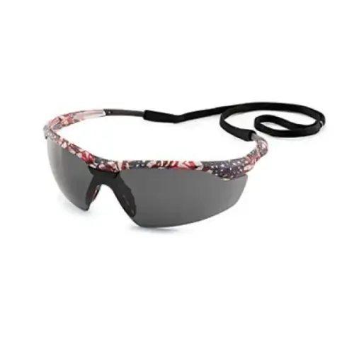 Conqueror Safety Glasses, Old Glory Camo Frame, Gray FX3 Anti-Fog Lens Conqueror Safety Glasses, Old Glory Camo Frame, Gray FX3 Anti-Fog Lens