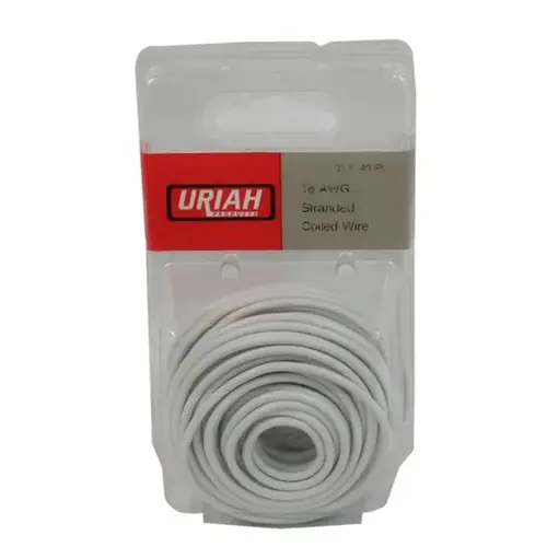 Primary Wire, 18 Gauge, 40 ft, White Primary Wire, 18 Gauge, 40 ft, White
