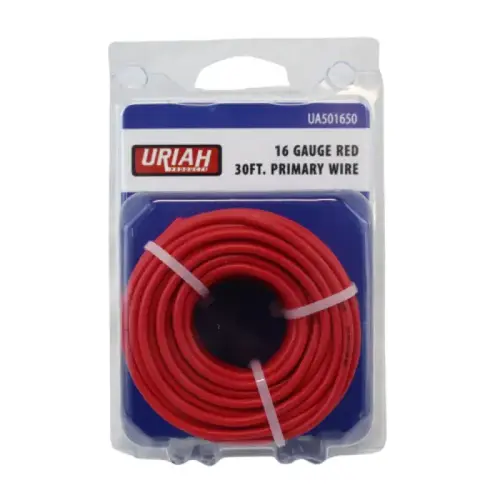 Automotive Primary Wire, 16 AWG, 30 ft, Red Automotive Primary Wire, 16 AWG, 30 ft, Red