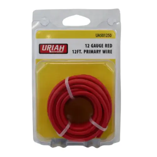 12-Gauge Primary Wire, Red, 12 ft 12-Gauge Primary Wire, Red, 12 ft