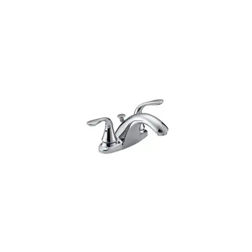 2-Handle Lavatory Faucet, 4-Inch Centerset, Chrome, with Pop-Up 2-Handle Lavatory Faucet, 4-Inch Centerset, Chrome, with Pop-Up