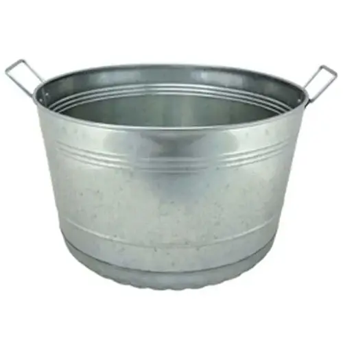 8 GALLON GALVANIZED BUSHEL TUB 8 GALLON GALVANIZED BUSHEL TUB