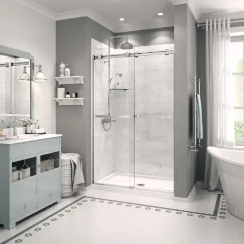 DUEL SLIDING SHOWER DOOR BN DUEL SLIDING SHOWER DOOR BN