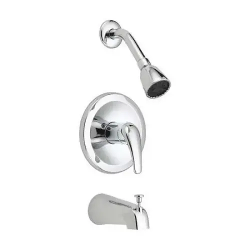 Single Handle Tub and Shower Faucet, Chrome Single Handle Tub and Shower Faucet, Chrome