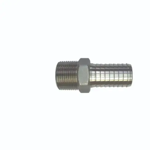 Stainless Steel Male Adapter, 1-1/4" NPT with Hex Stainless Steel Male Adapter, 1-1/4" NPT with Hex