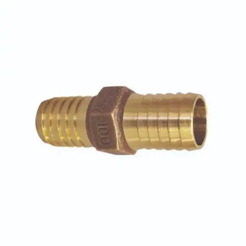 Brass Male Adapter, 1" NPT x 3/4" Insert Brass Male Adapter, 1" NPT x 3/4" Insert