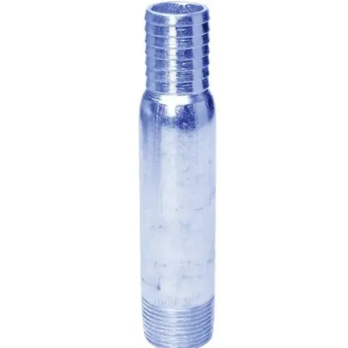 Galvanized Steel Venturi Male Insert Adapter, 1" x 8" Galvanized Steel Venturi Male Insert Adapter, 1" x 8"