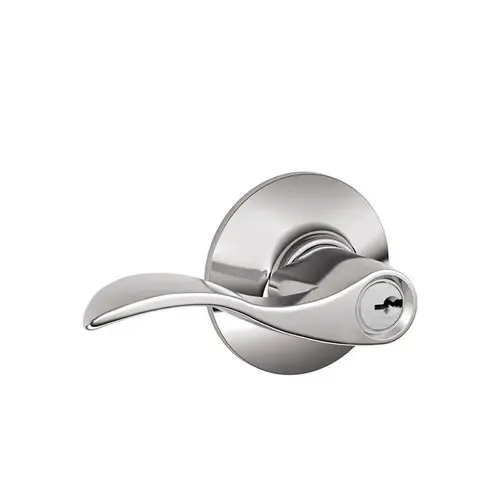 Accent Lever Keyed Entry Lock C Keyway with 16211 Latch and 10063 Strike Bright Chrome Finish Accent Lever Keyed Entry Lock C Keyway with 16211 Latch and 10063 Strike Bright Chrome Finish
