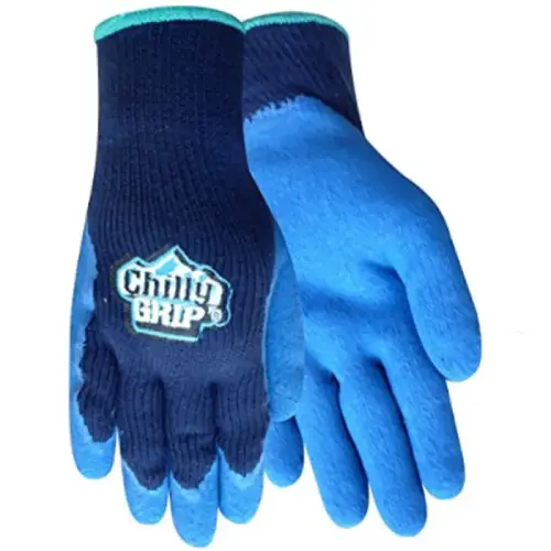 Chilly Grip Thermal Foam Latex Work Glove, Blue, Medium Chilly Grip Thermal Foam Latex Work Glove, Blue, Medium