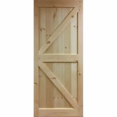 BARN DOOR KNOTTY PINE K-RAIL UNFIN BARN DOOR KNOTTY PINE K-RAIL UNFIN