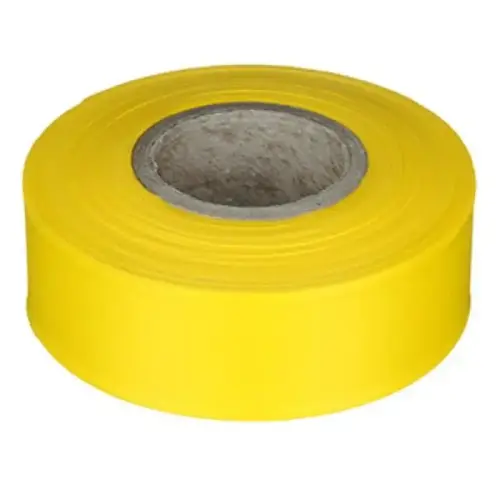 Flagging Tape, 1-3/16" x 300 ft, Yellow Flagging Tape, 1-3/16" x 300 ft, Yellow