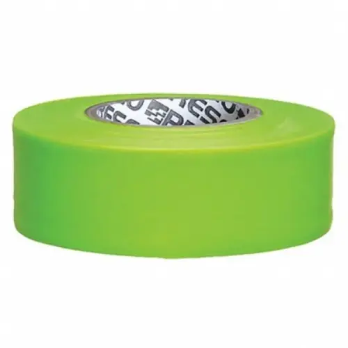 Flagging Tape, Lime, 1-3/16 inch Wide, 150 ft Length Flagging Tape, Lime, 1-3/16 inch Wide, 150 ft Length