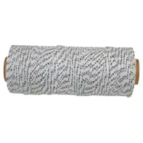 #18 X 500 FT 8 OZ BLACK/WHTE BRAIDED NYLON #18 X 500 FT 8 OZ BLACK/WHTE BRAIDED NYLON
