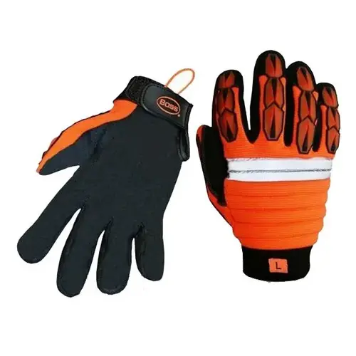Miners' Mechanic Impact Glove, High-Visibility Orange, Medium Miners' Mechanic Impact Glove, High-Visibility Orange, Medium