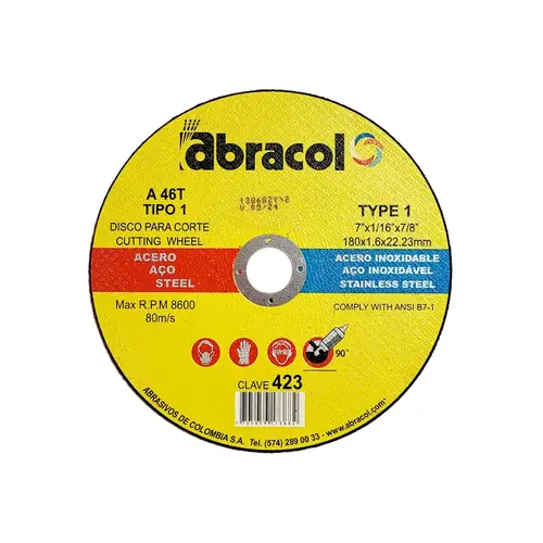 423 ABD2A0046074 CUTTING DISC METAL STNLSS STEEL 423 ABD2A0046074 CUTTING DISC METAL STNLSS STEEL
