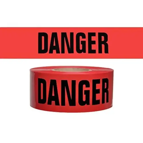 Danger Barricade Tape, Red/Black, 3" x 300' Danger Barricade Tape, Red/Black, 3" x 300'