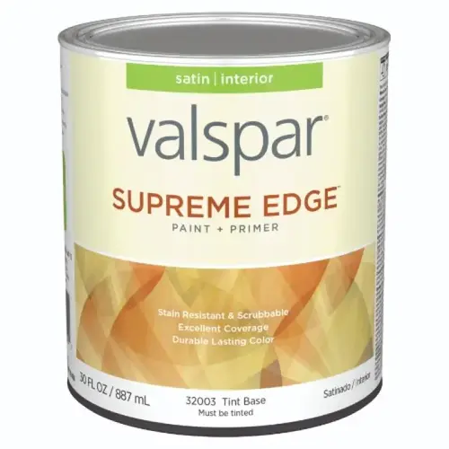 Supreme Edge Interior Paint Tint Base, Satin, 1-Quart Can Supreme Edge Interior Paint Tint Base, Satin, 1-Quart Can