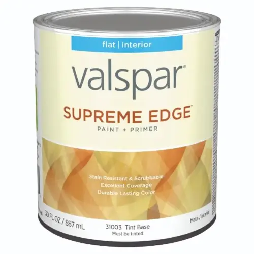 Supreme Edge Interior Flat Tintable Paint Base, 1 Quart Supreme Edge Interior Flat Tintable Paint Base, 1 Quart