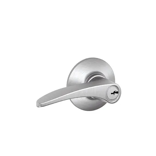 Manhattan Lever Keyed Entry Lock C Keyway with 16211 Latch and 10063 Strike Satin Chrome Finish Manhattan Lever Keyed Entry Lock C Keyway with 16211 Latch and 10063 Strike Satin Chrome Finish