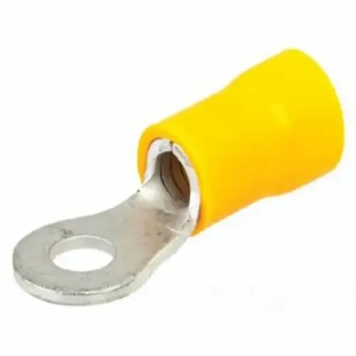 12-10 AWG VNYL INSULT RING 1/4IN STUD 12-10 AWG VNYL INSULT RING 1/4IN STUD