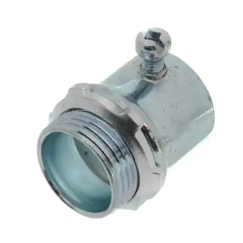 EMT Set Screw Connector, 3/4", Zinc-plated Steel EMT Set Screw Connector, 3/4", Zinc-plated Steel