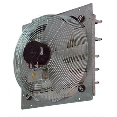 24" Direct Drive 2-Speed Shutter-Mounted Exhaust Fan 24" Direct Drive 2-Speed Shutter-Mounted Exhaust Fan
