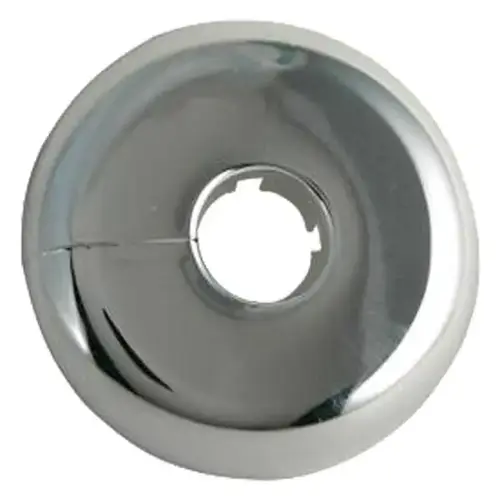 Split Escutcheon Plate, 1/2" Copper Pipe, Chrome-Plated Plastic Split Escutcheon Plate, 1/2" Copper Pipe, Chrome-Plated Plastic