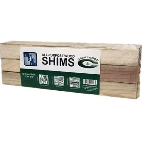 12 IN WOOD SHIM 42 PACK 12 IN WOOD SHIM 42 PACK