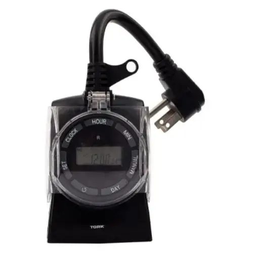 DIGITAL TIMER W/2 GRD OUTLETS-OUTDOOR DIGITAL TIMER W/2 GRD OUTLETS-OUTDOOR