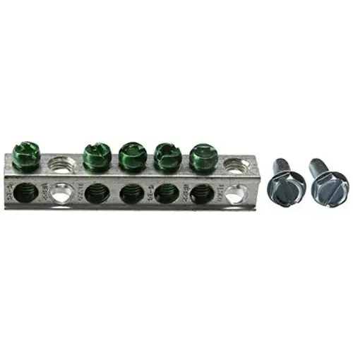 Ground Bar Kit, 5 Terminals, for BR/CH Load Centers Ground Bar Kit, 5 Terminals, for BR/CH Load Centers