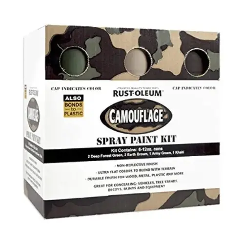 SPRAY PAINT KIT CAMO (6 PER KIT) SPRAY PAINT KIT CAMO (6 PER KIT)