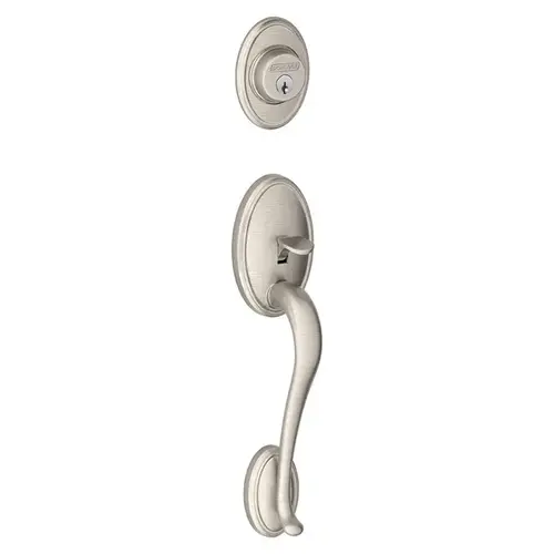 Wakefield Exterior Active Handleset Only with C Keyway Satin Nickel Finish Wakefield Exterior Active Handleset Only with C Keyway Satin Nickel Finish
