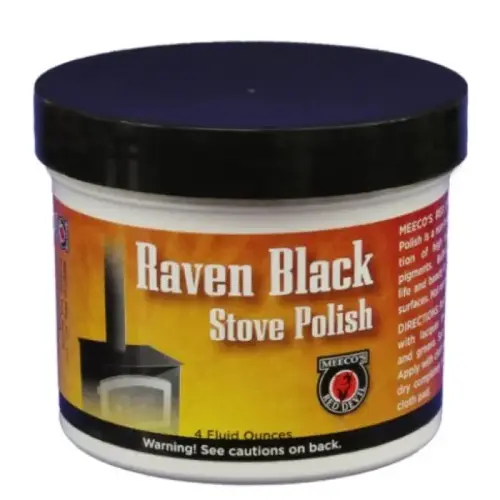 STOVE POLISH PASTE 4 OZ RAVEN BLACK STOVE POLISH PASTE 4 OZ RAVEN BLACK