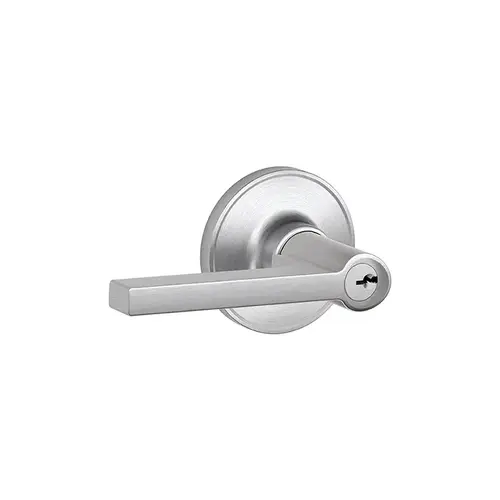 Schlage J Series Solstice Entry Lever, Satin Chrome