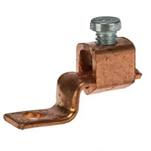 Copper Solderless Lug 6-14 Awg 3/16" Mtg Hole Copper Solderless Lug 6-14 Awg 3/16" Mtg Hole