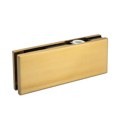 PT20 - Alva Top Door Patch - For PT24 - 5/16 to 1/2" Glass - Brushed Brass PT20 - Alva Top Door Patch - For PT24 - 5/16 to 1/2" Glass - Brushed Brass