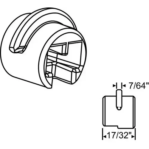 Gray Cam Tie In Locking Collar .110 Gray Cam Tie In Locking Collar .110
